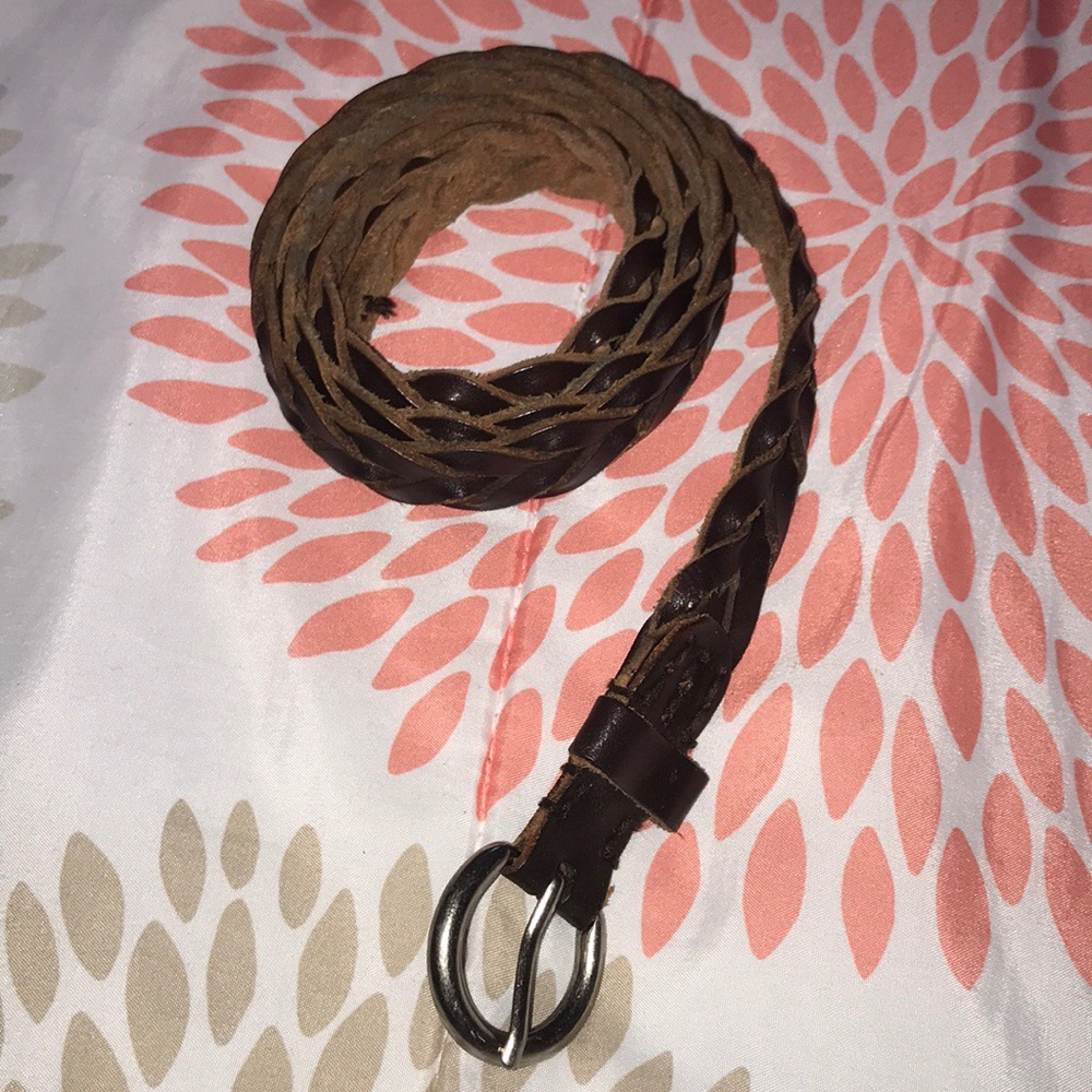 Brown Braided Belt